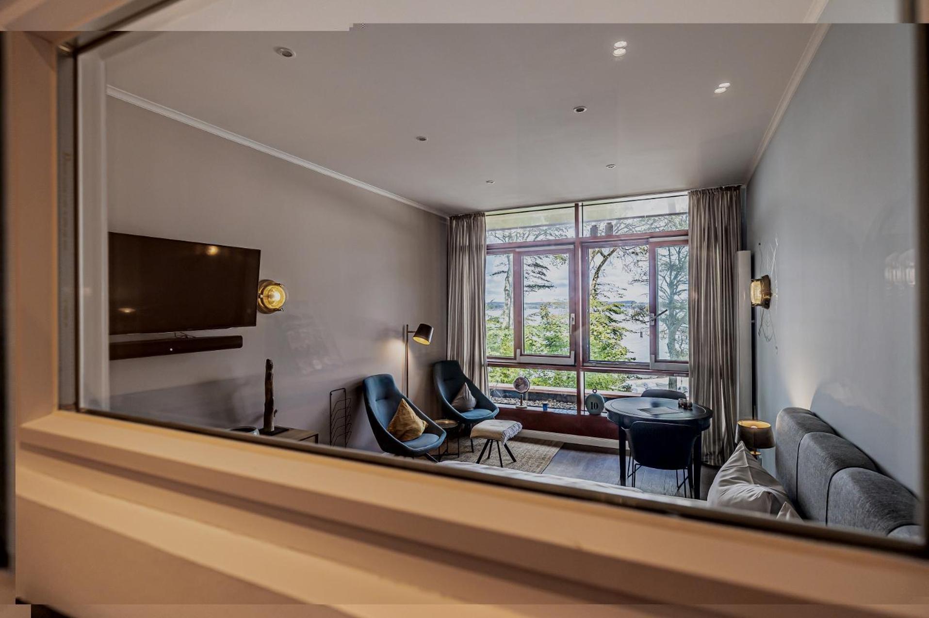 Fewo1846 Intermar - Marina Del Rey - Elegantes Studioapartment Mit Meerblick Und Eigenem Strandkorb Glücksburg Exterior foto